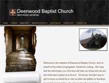 Tablet Screenshot of deenwoodbaptist.org